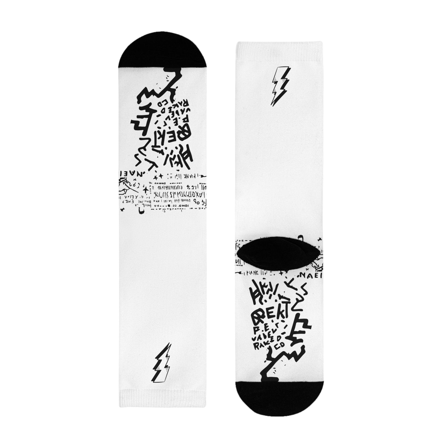 Electric Vibe Sublimation Crew Socks