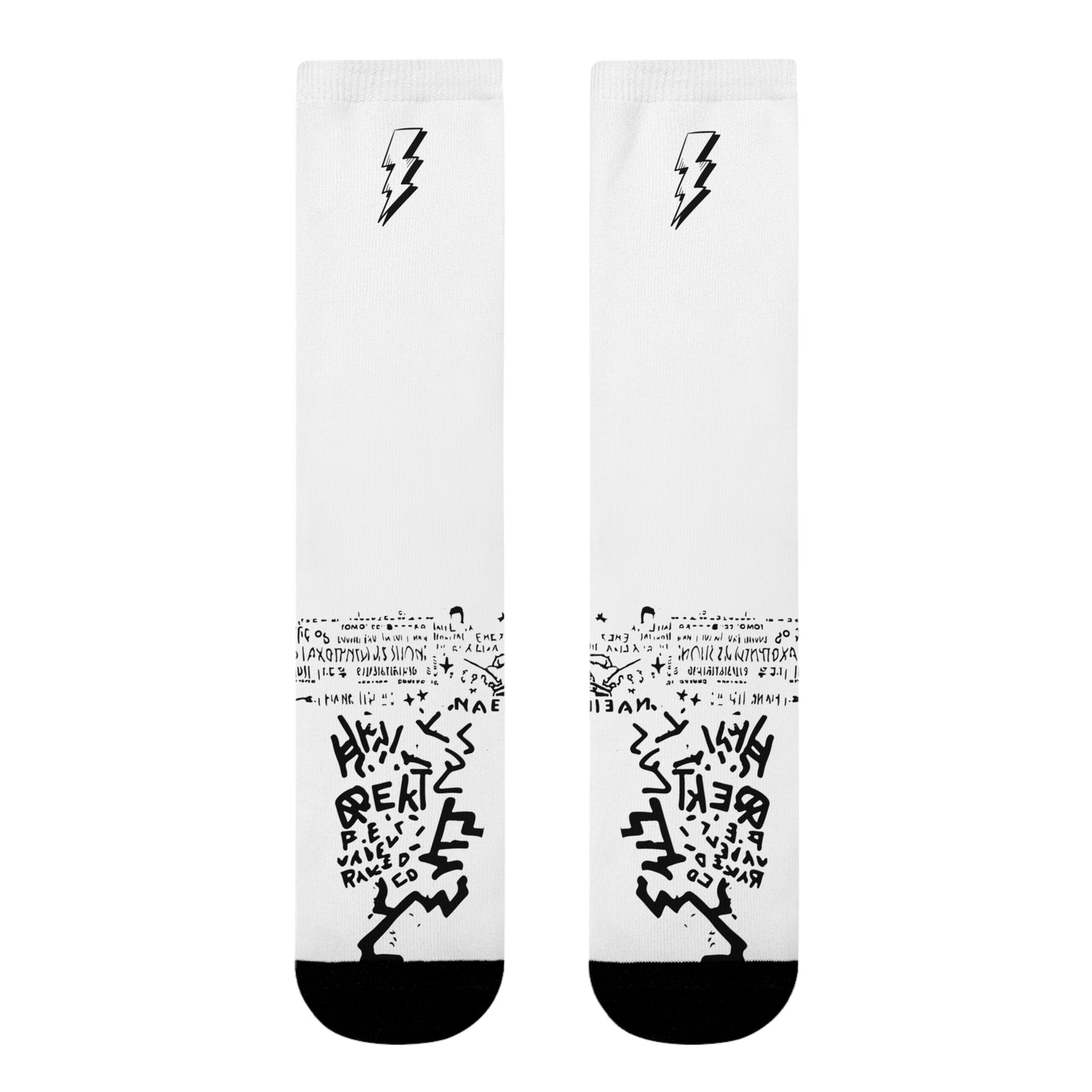 Electric Vibe Sublimation Crew Socks