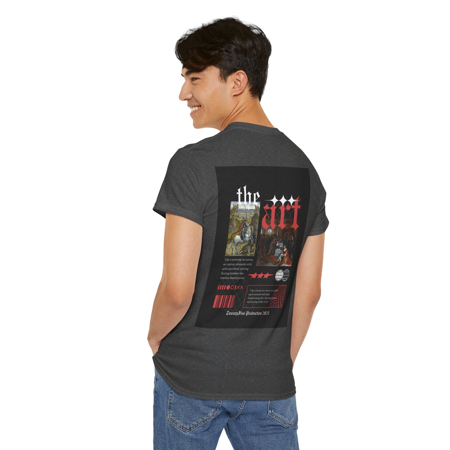 Artistic Unisex Heavy Cotton Tee - Pigeon & The Art Design 2025