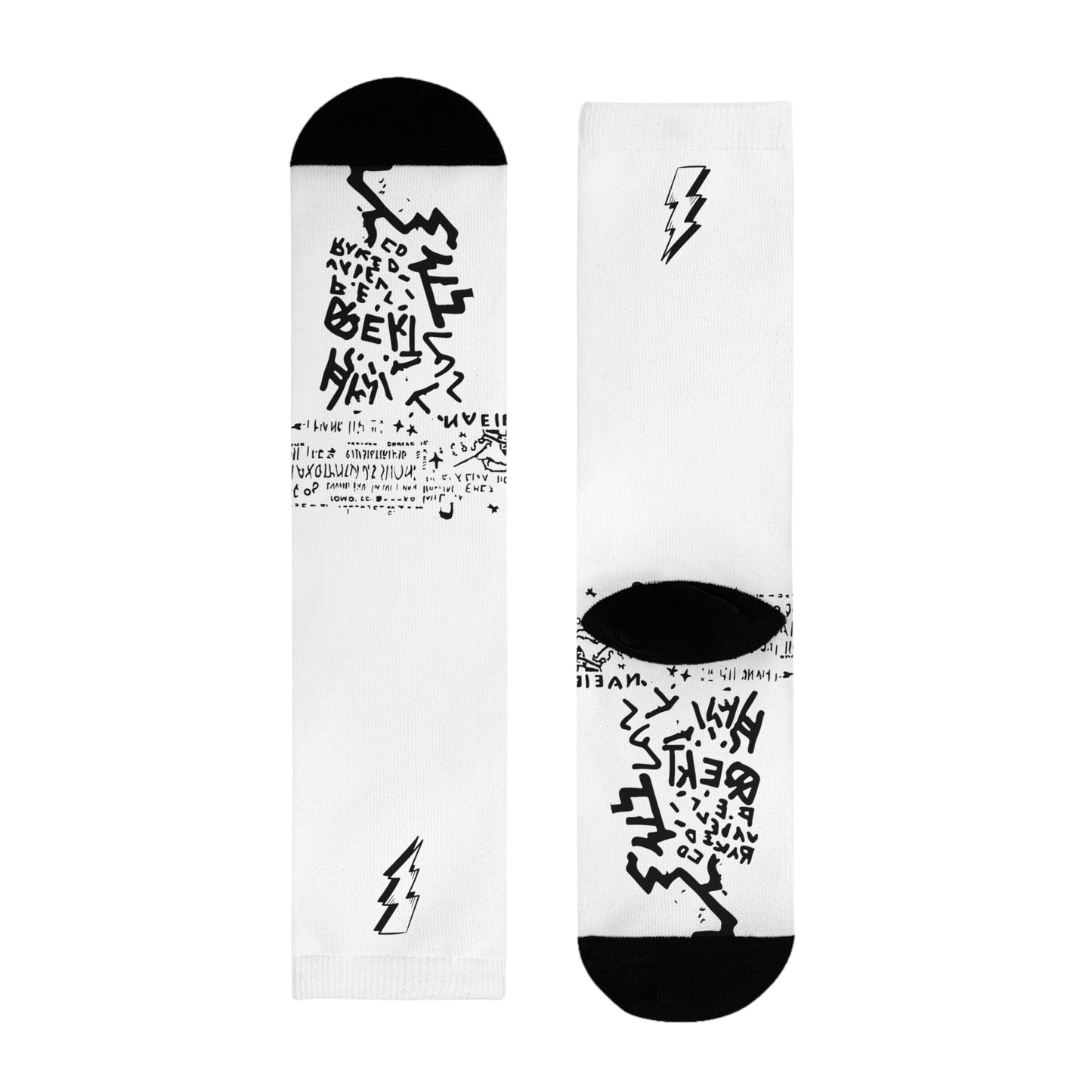 Electric Vibe Sublimation Crew Socks