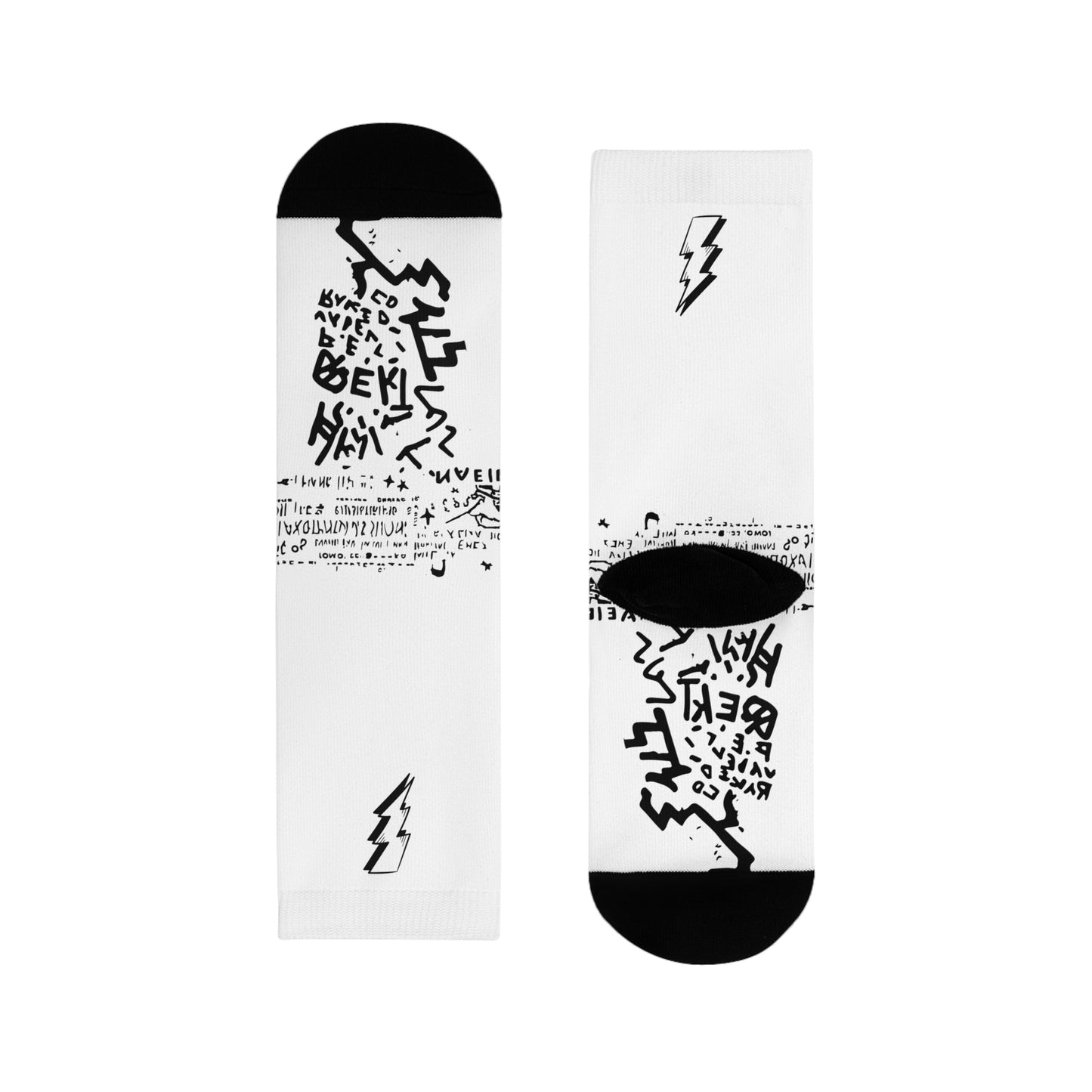 Electric Vibe Sublimation Crew Socks