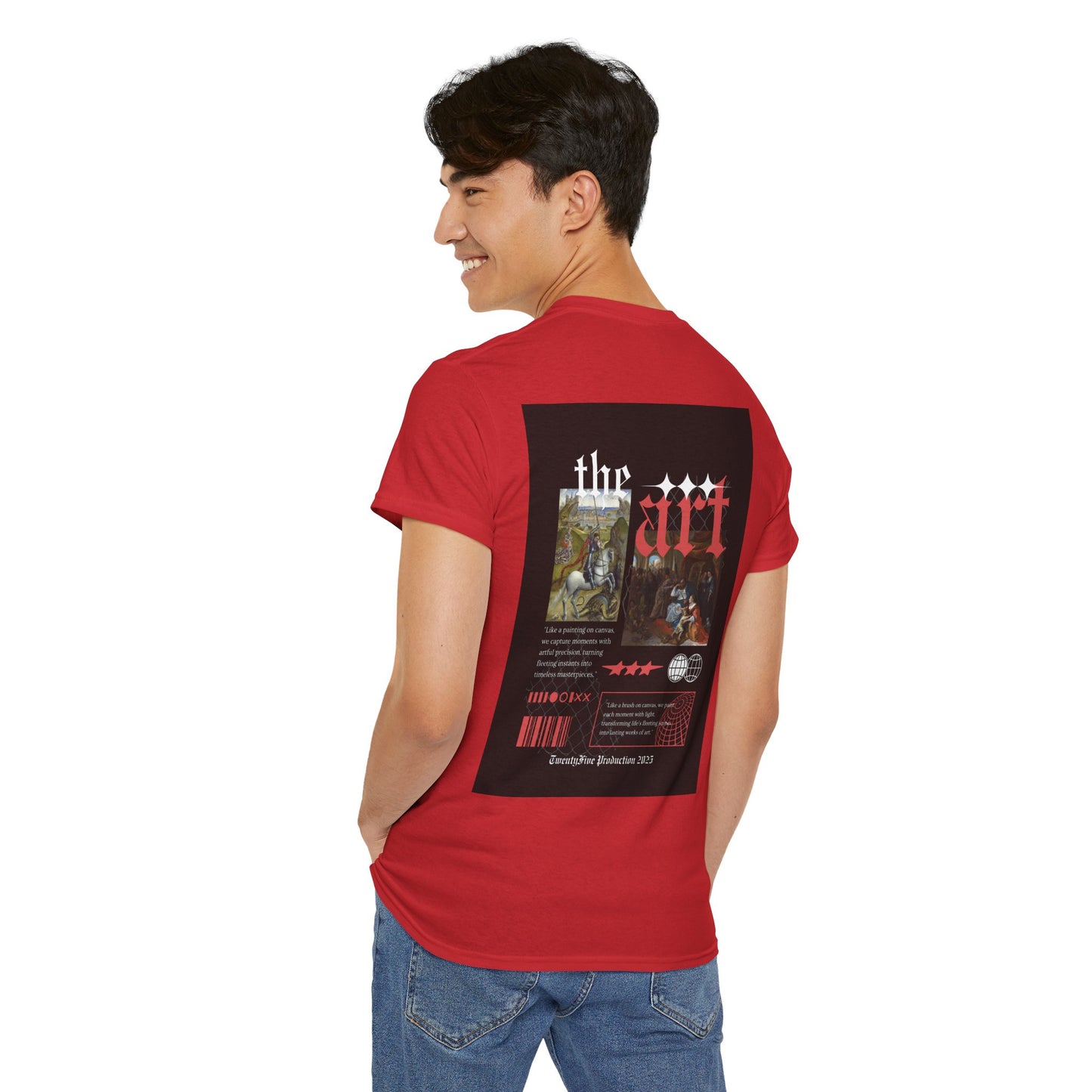 Artistic Unisex Heavy Cotton Tee - Pigeon & The Art Design 2025