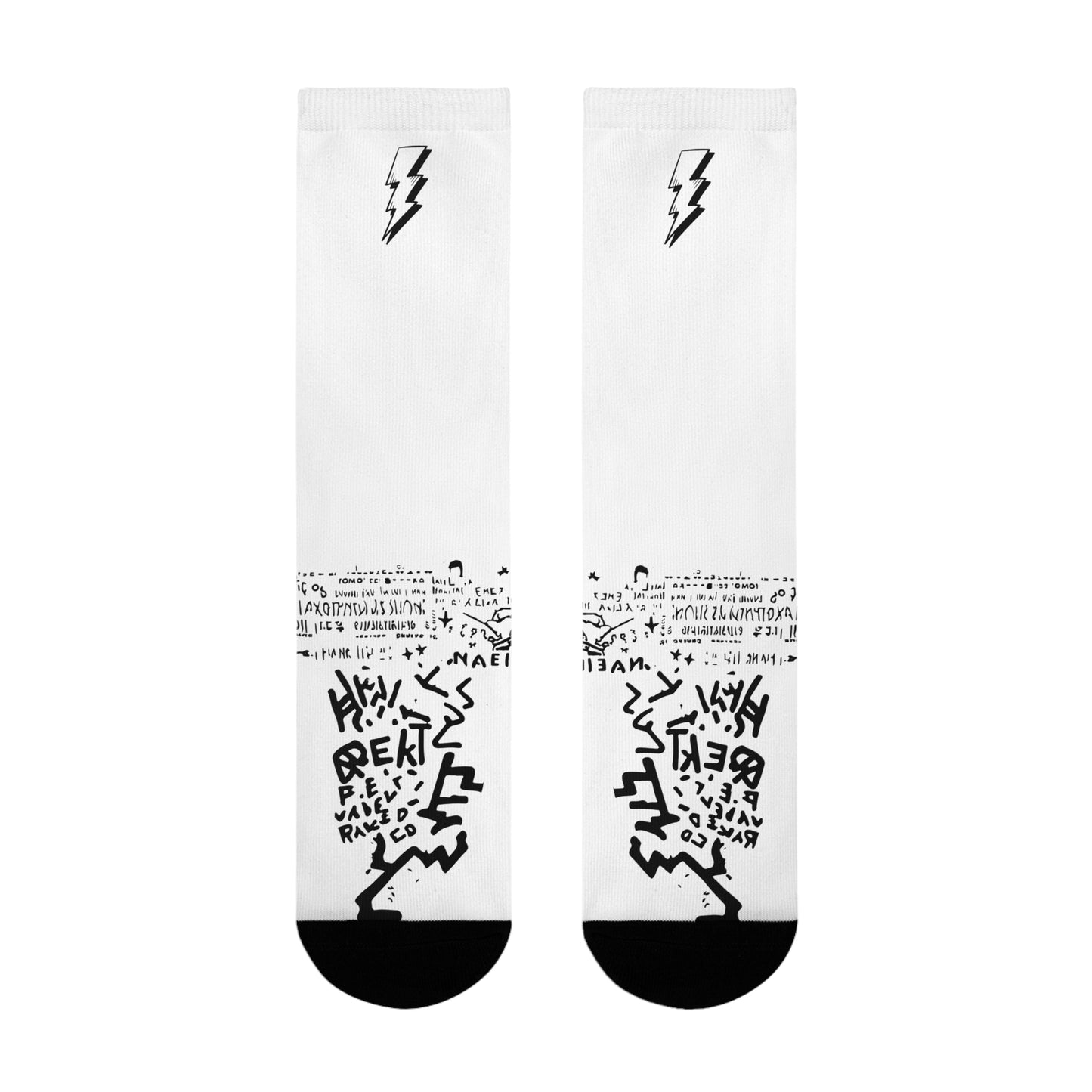Electric Vibe Sublimation Crew Socks