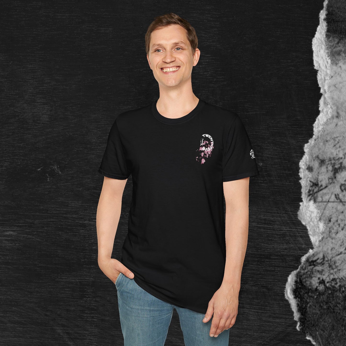 Unisex Softstyle T-Shirt with Japanese Art Design - Perfect for Anime Fans