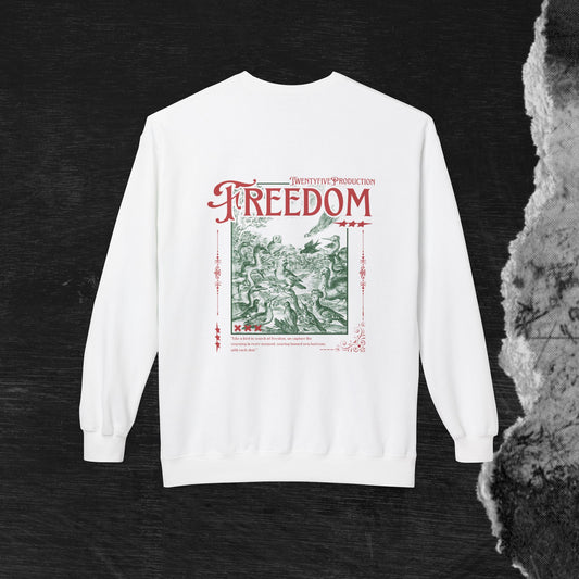 Unisex Freedom Crewneck Sweatshirt - Softstyle Fleece, Perfect for Everyday Wear