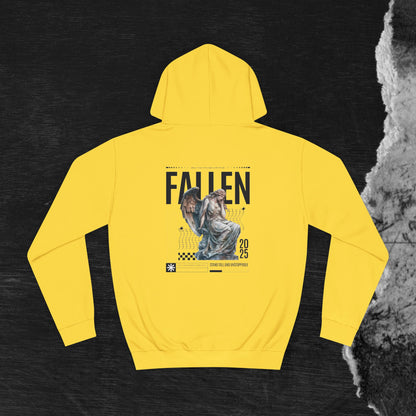 Fallen Angel College Hoodie - Vintage Art Design