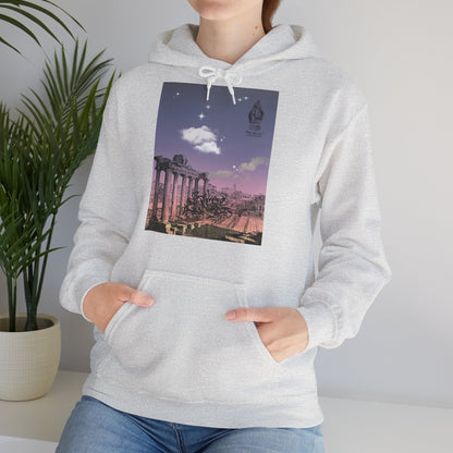 Hooded Sweatshirt - Sunshine of Rome with Dream of Conquer Design