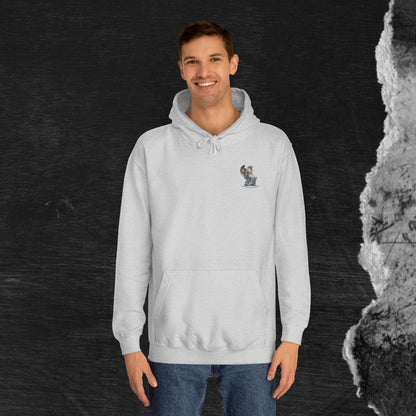 Fallen Angel College Hoodie - Vintage Art Design