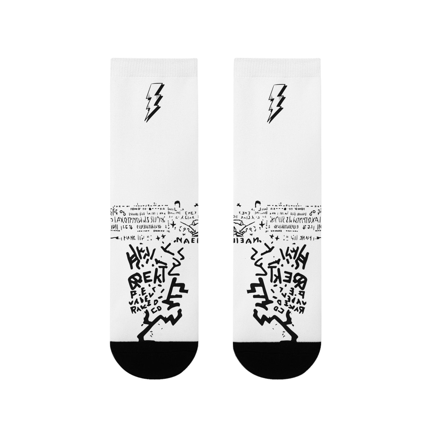 Electric Vibe Sublimation Crew Socks