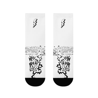 Electric Vibe Sublimation Crew Socks
