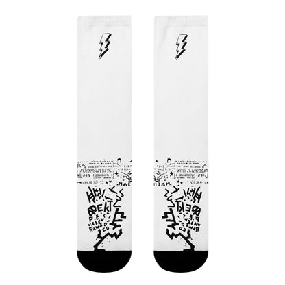 Electric Vibe Sublimation Crew Socks