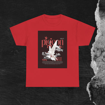 Artistic Unisex Heavy Cotton Tee - Pigeon & The Art Design 2025