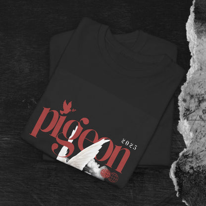 Artistic Unisex Heavy Cotton Tee - Pigeon & The Art Design 2025