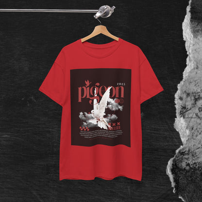 Artistic Unisex Heavy Cotton Tee - Pigeon & The Art Design 2025