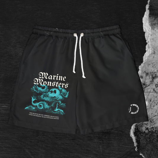Marine Monsters Swim Shorts - Ocean Vibe Swimwear for Beach Lovers