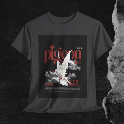 Artistic Unisex Heavy Cotton Tee - Pigeon & The Art Design 2025
