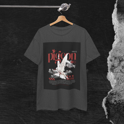 Artistic Unisex Heavy Cotton Tee - Pigeon & The Art Design 2025