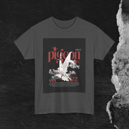 Artistic Unisex Heavy Cotton Tee - Pigeon & The Art Design 2025