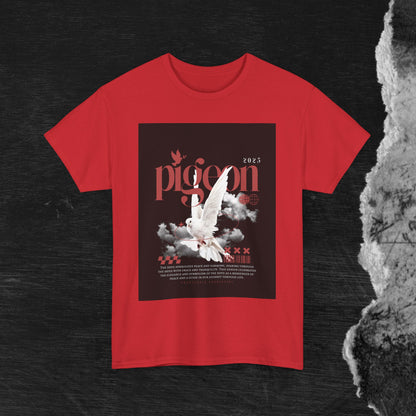 Artistic Unisex Heavy Cotton Tee - Pigeon & The Art Design 2025