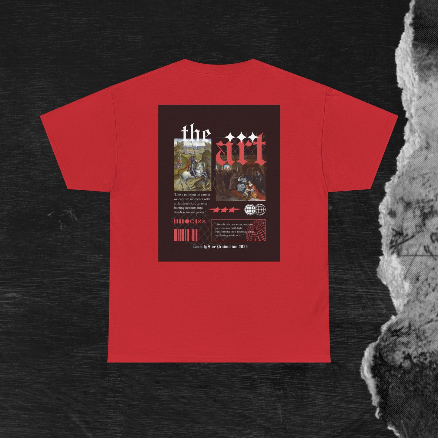 Artistic Unisex Heavy Cotton Tee - Pigeon & The Art Design 2025