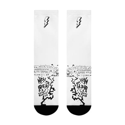 Electric Vibe Sublimation Crew Socks