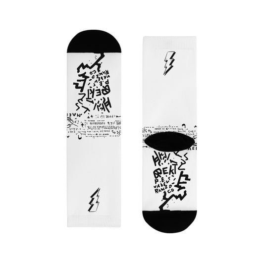Electric Vibe Sublimation Crew Socks