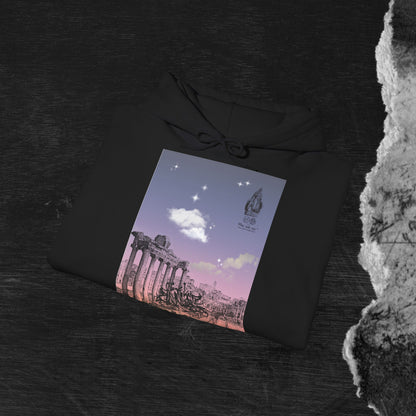 Hooded Sweatshirt - Sunshine of Rome with Dream of Conquer Design