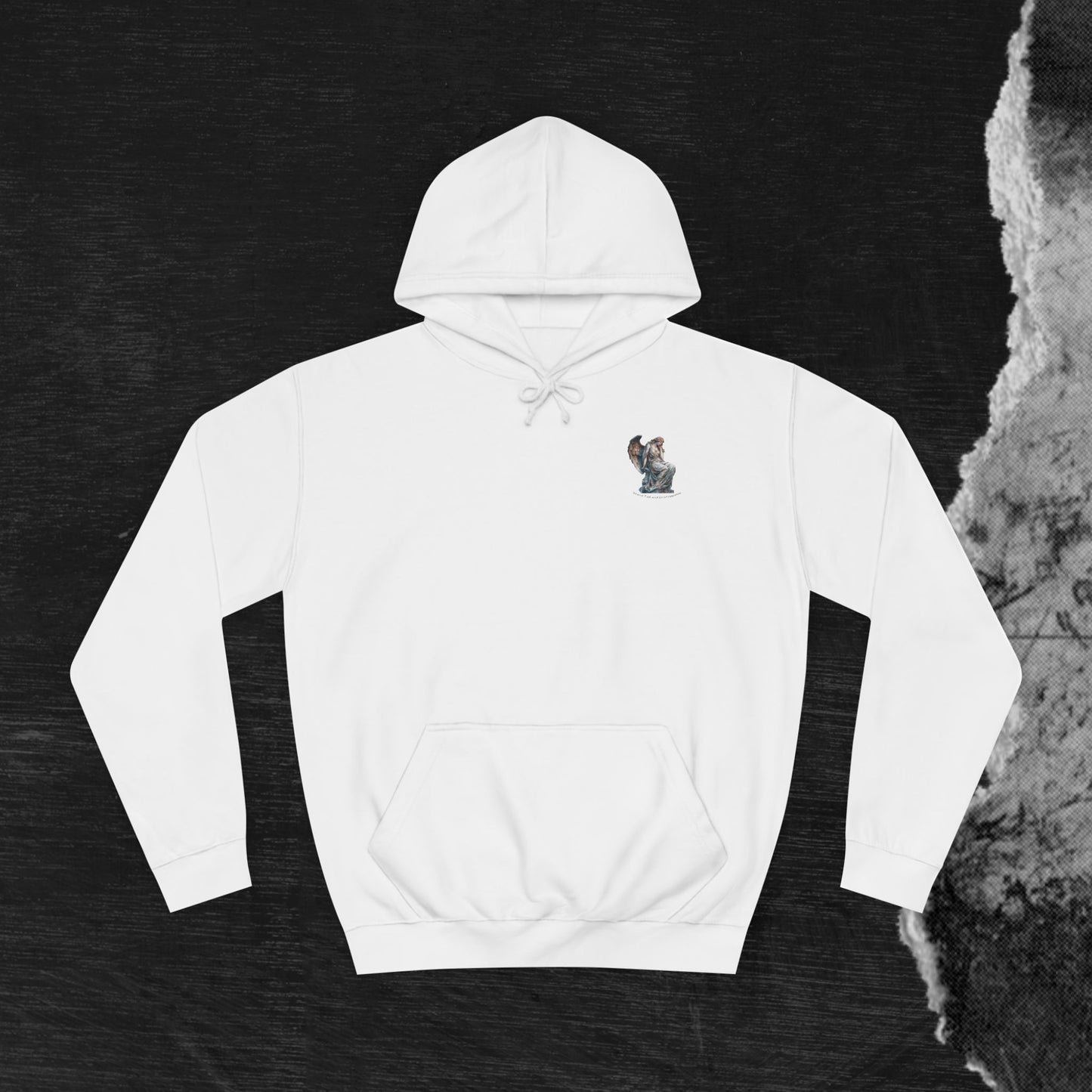 Fallen Angel College Hoodie - Vintage Art Design