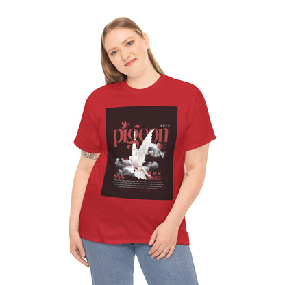 Artistic Unisex Heavy Cotton Tee - Pigeon & The Art Design 2025