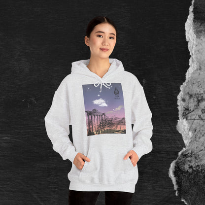 Hooded Sweatshirt - Sunshine of Rome with Dream of Conquer Design