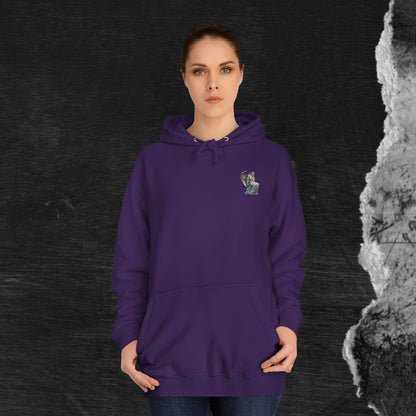Fallen Angel College Hoodie - Vintage Art Design