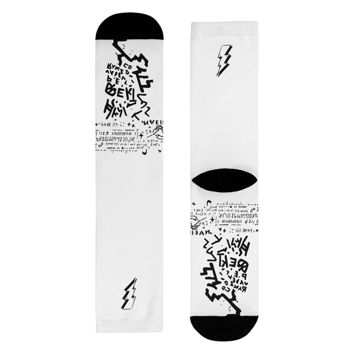 Electric Vibe Sublimation Crew Socks