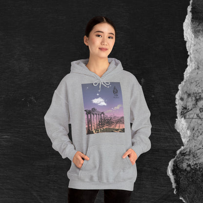 Hooded Sweatshirt - Sunshine of Rome with Dream of Conquer Design